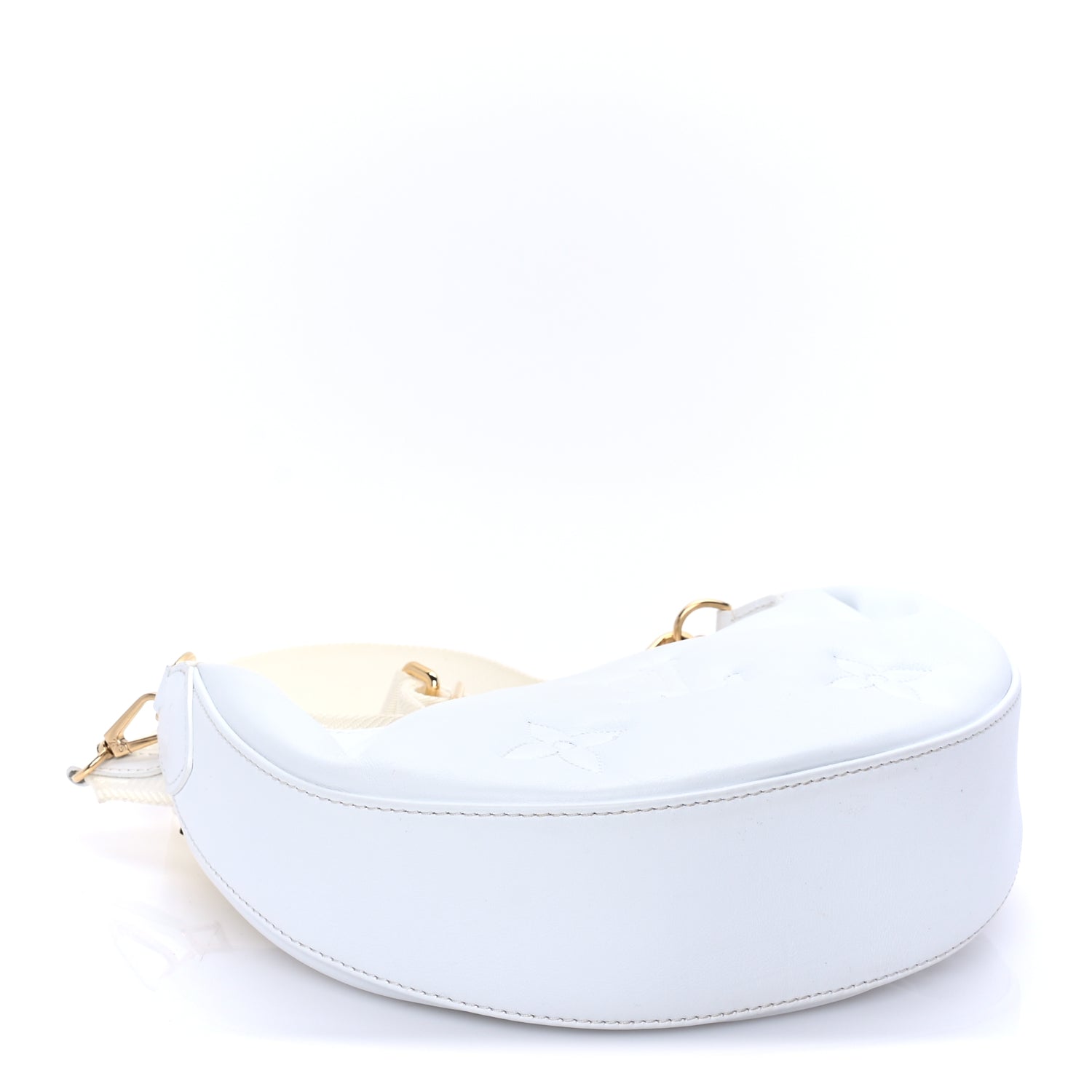 Louis Vuitton Calfskin Bubblegram Over The Moon White