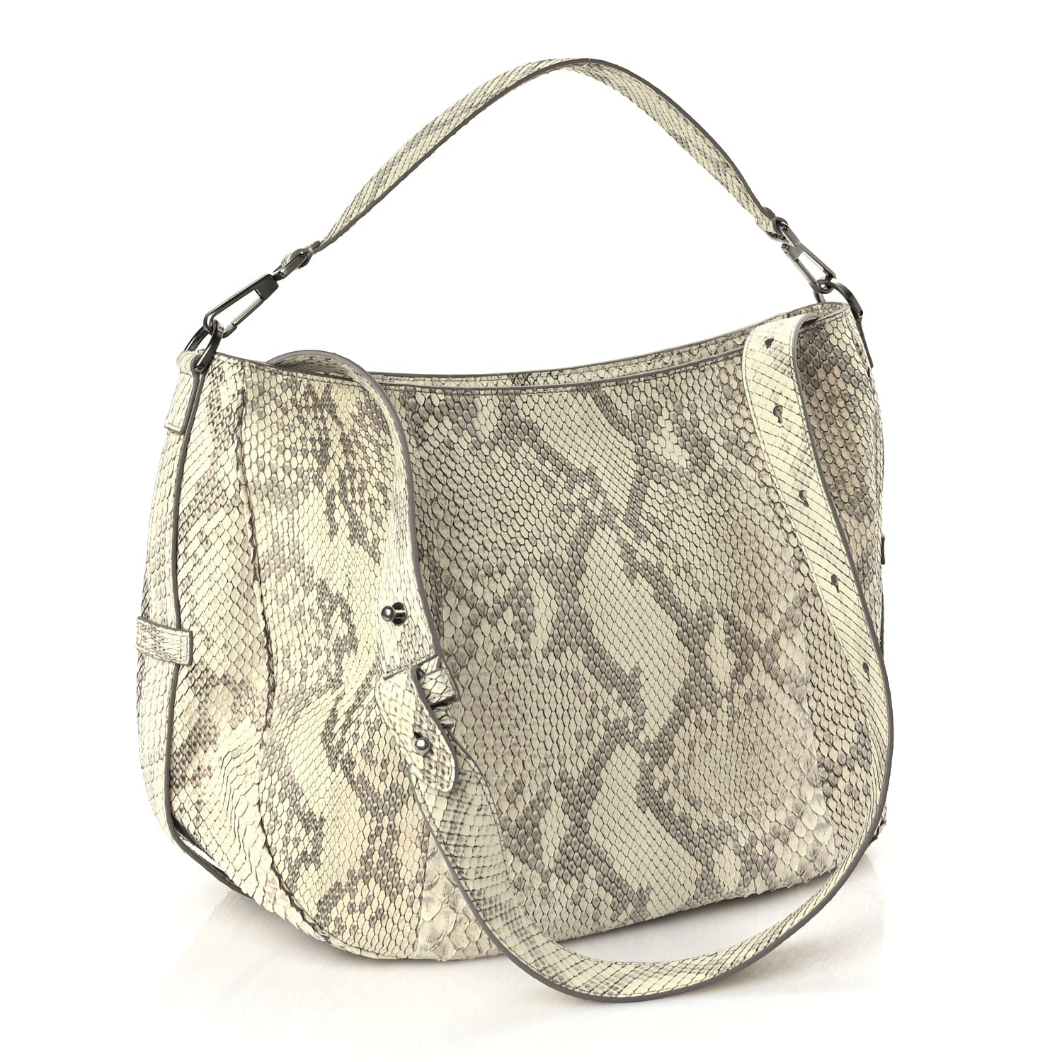 Christian Dior CHRISTIAN DIOR Snakeskin Saddle Soft Bag