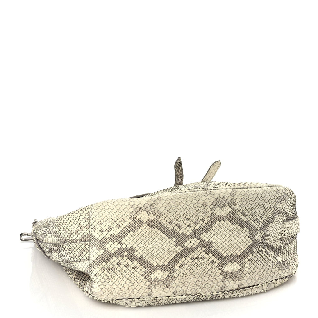 Christian Dior CHRISTIAN DIOR Snakeskin Saddle Soft Bag