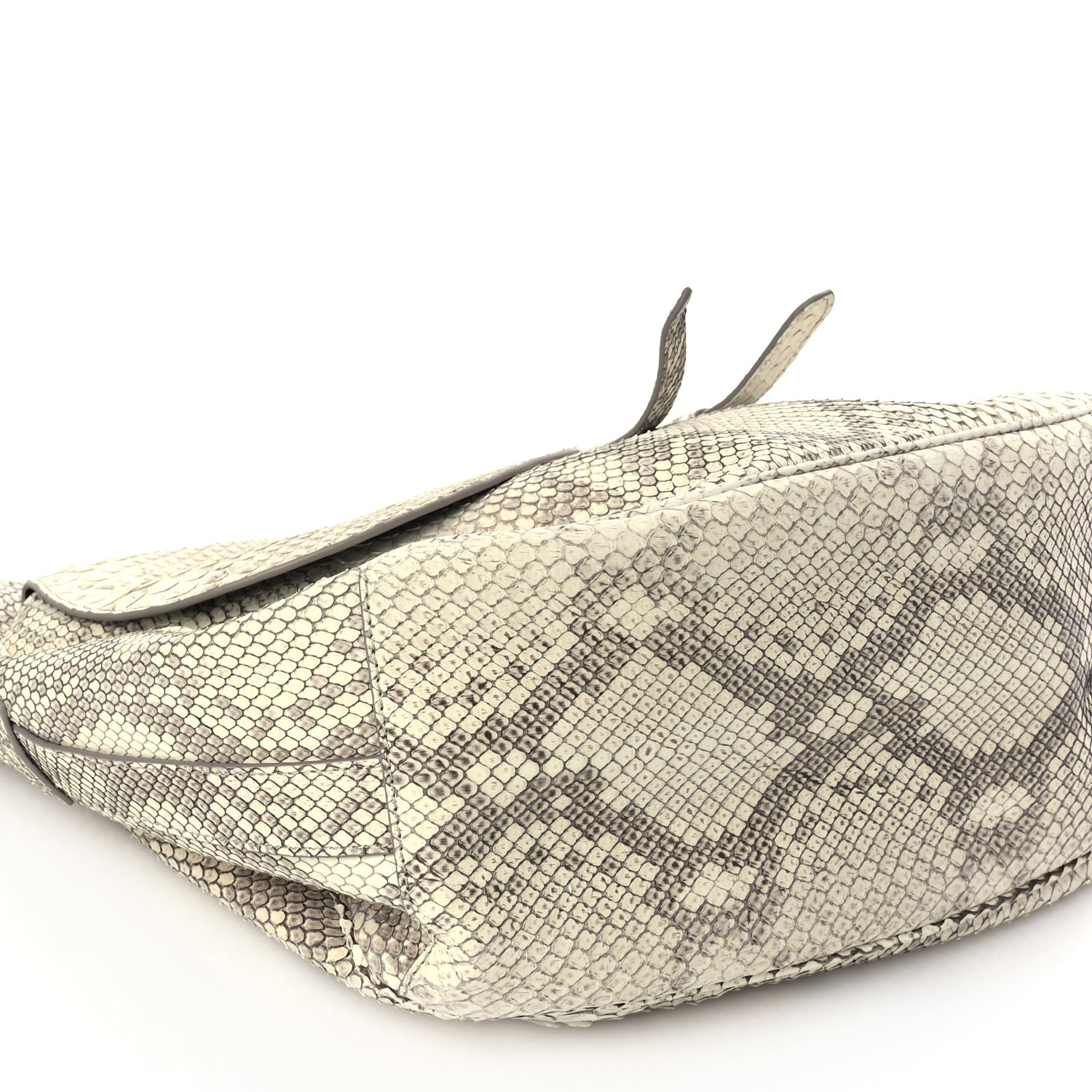 Christian Dior CHRISTIAN DIOR Snakeskin Saddle Soft Bag