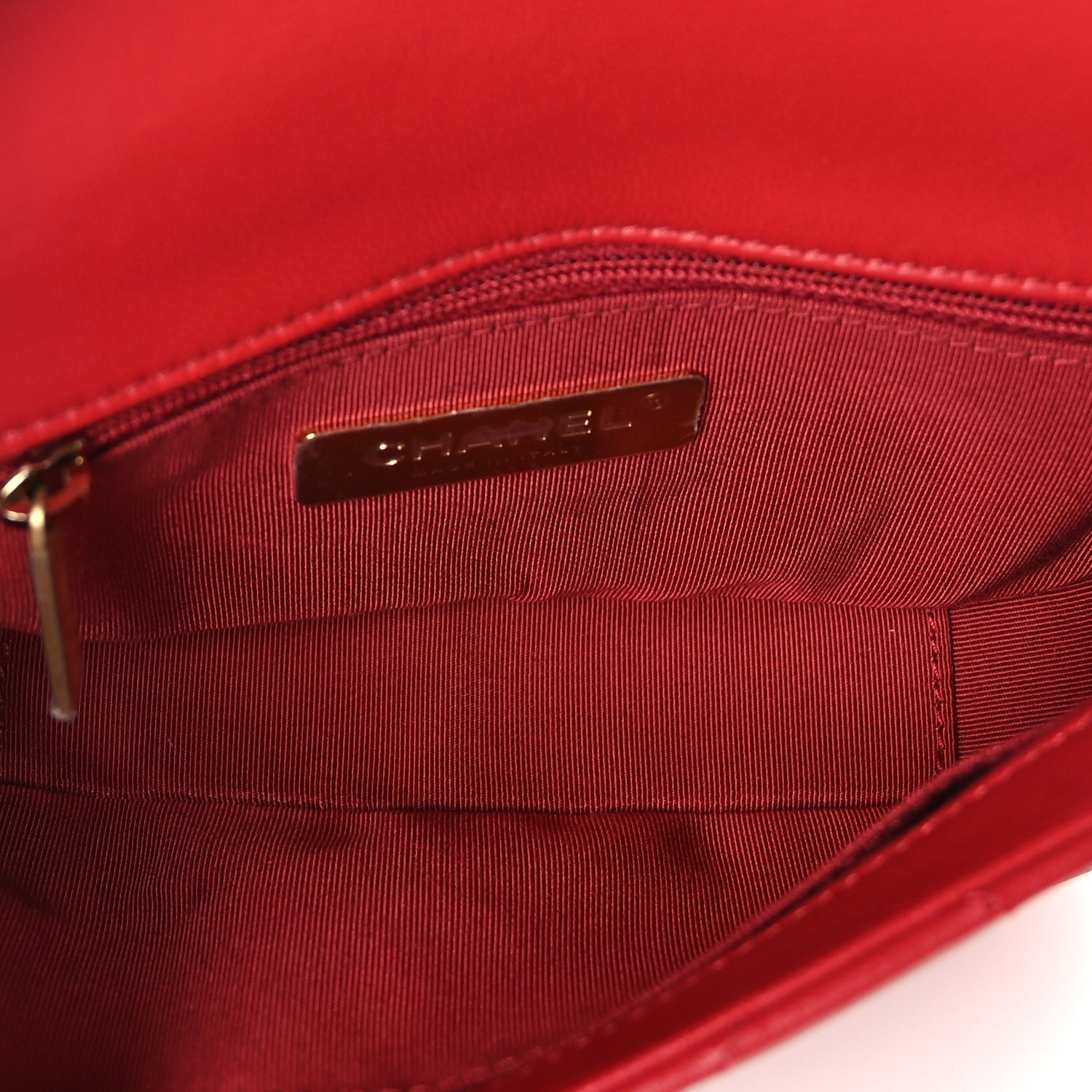Chanel Lambskin Quilted Chanel 19 Waist Bag Red Red
