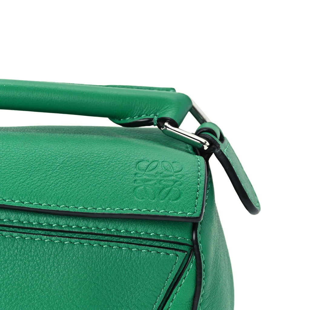 Loewe Calfskin Mini Puzzle Bag Jungle Green