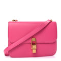 Saint Laurent Smooth Calfskin Le Carre Shoulder Bag  Pink