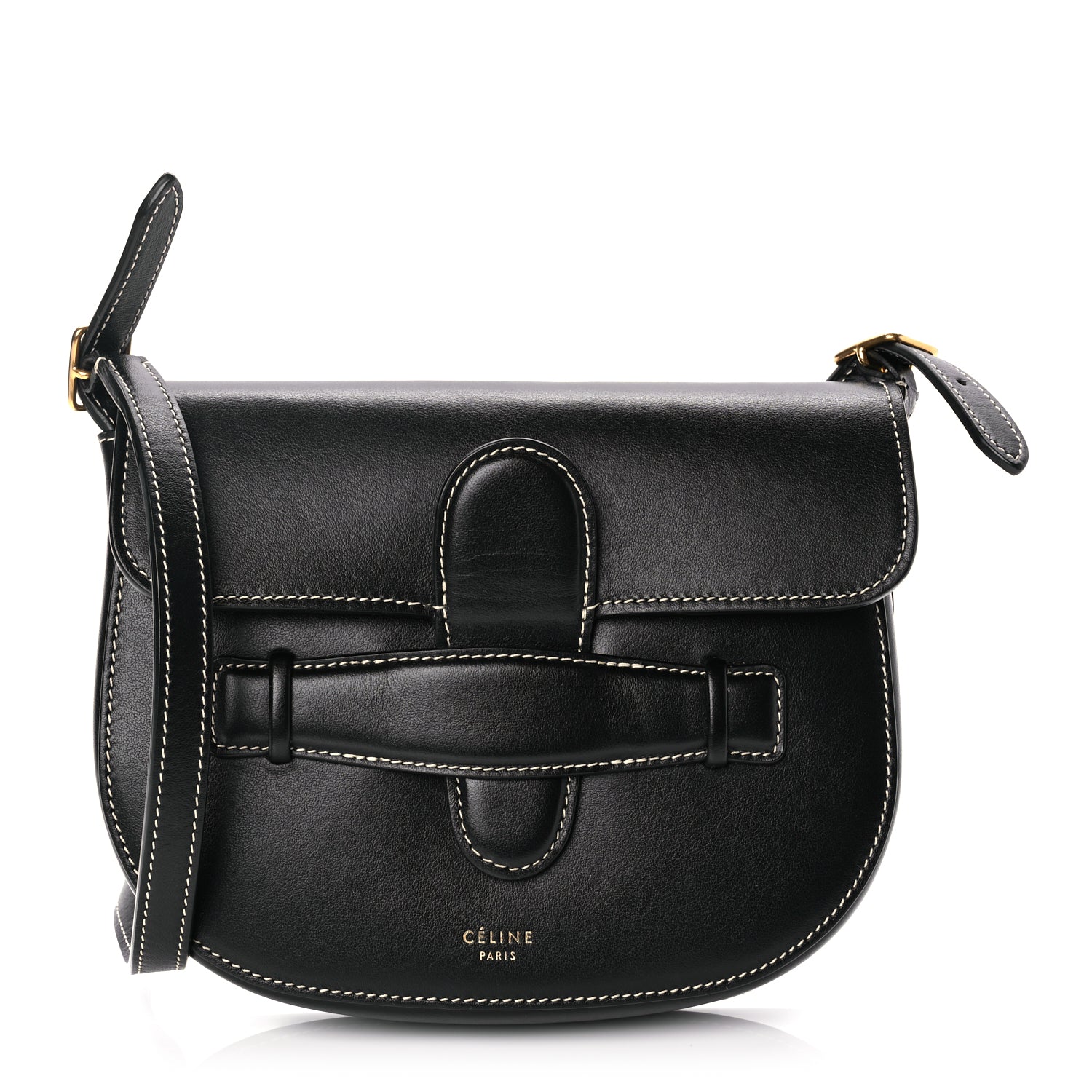 Celine  Smooth Calfskin Mini Symmetrical Bag Black