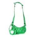 Balenciaga Agneau Arena Le Cagole Shoulder Bag XS Vivid Green