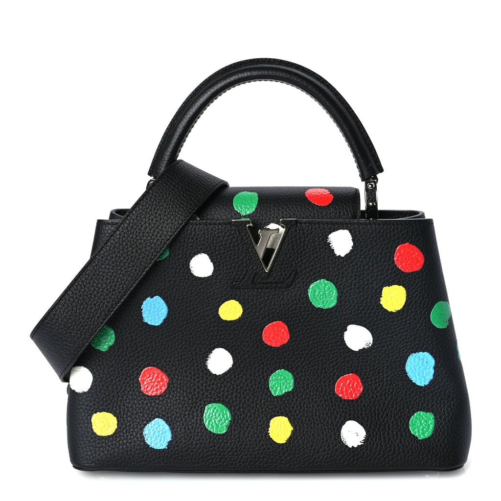 Louis Vuitton LV X YK Taurillon Capucines MM Black