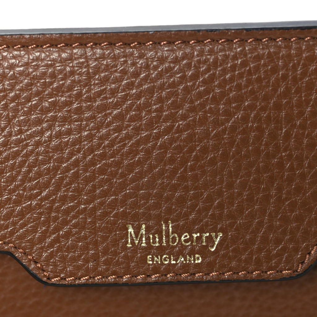 Mulberry Small Classic Grain Bayswater Tote Oak Oxford Blue