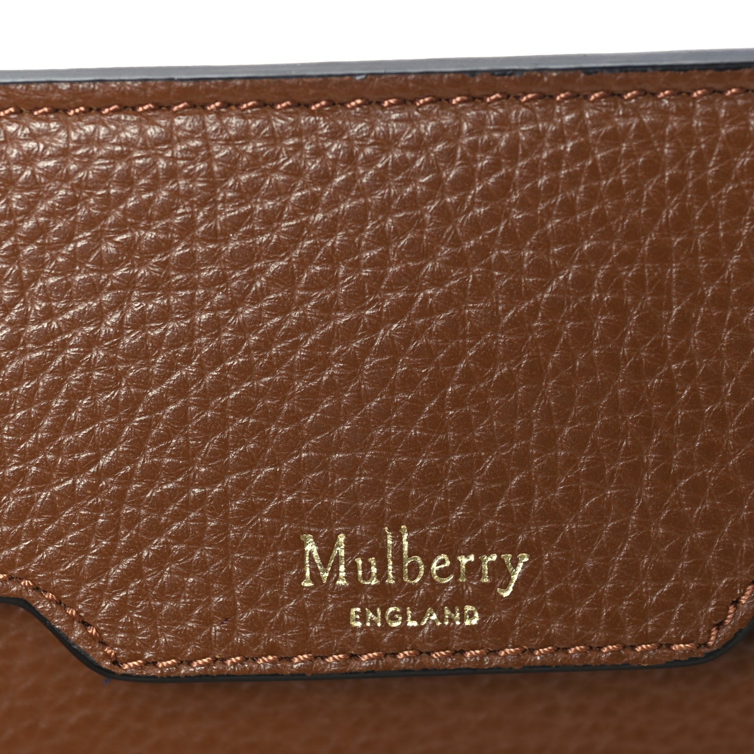 Mulberry Small Classic Grain Bayswater Tote Oak Oxford Blue