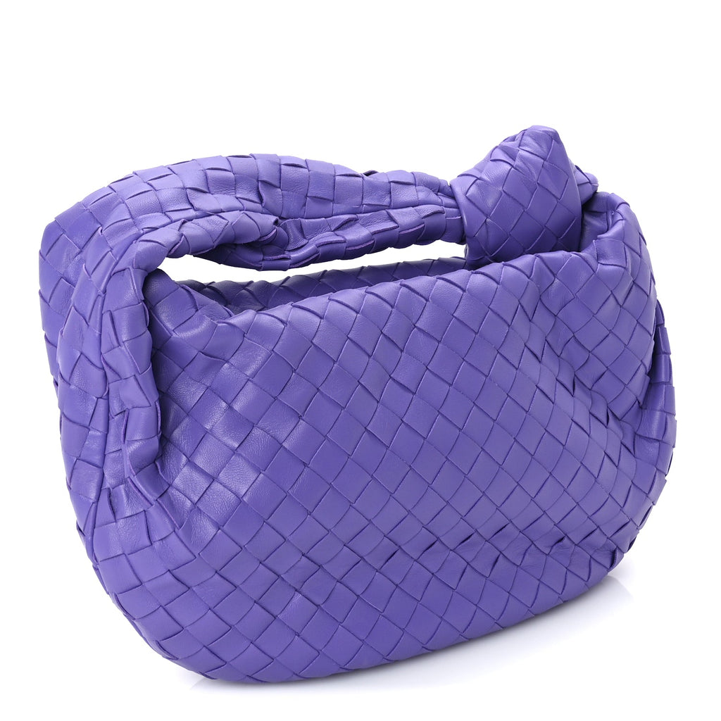 Bottega Veneta Nappa Intrecciato Teen Jodie Hobo Purple
