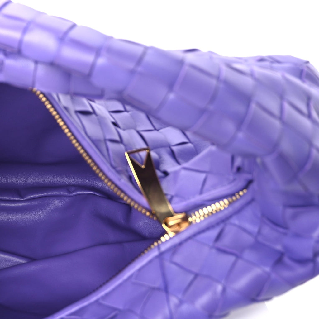 Bottega Veneta Nappa Intrecciato Teen Jodie Hobo Purple