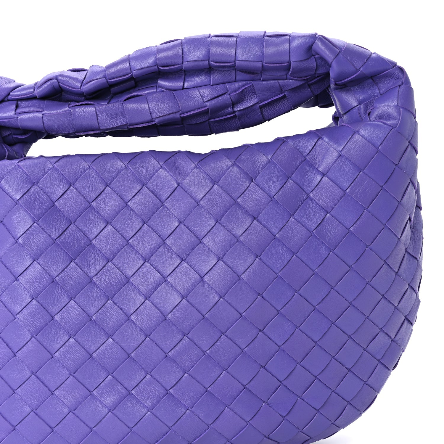 Bottega Veneta Nappa Intrecciato Teen Jodie Hobo Purple