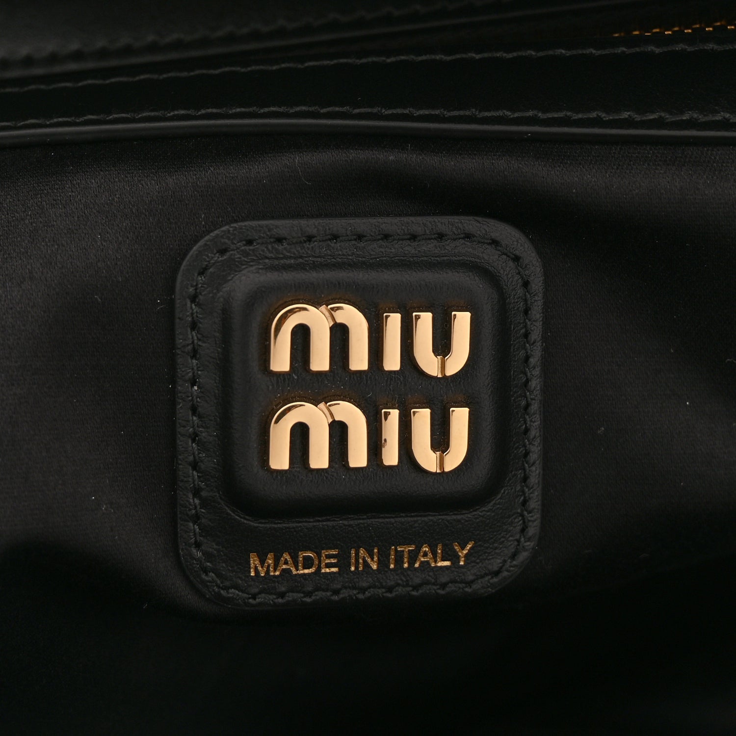 Miu Miu Soft Calf Softy Large Beau Top Handle Bag Black