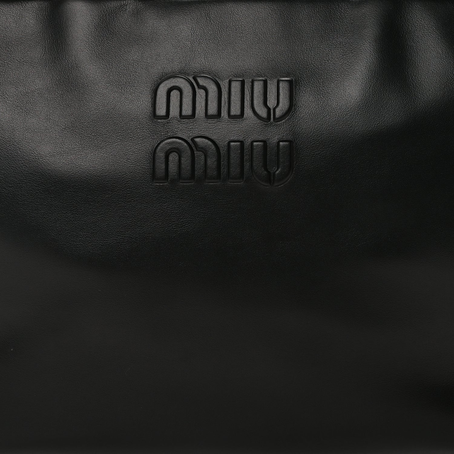 Miu Miu Soft Calf Softy Large Beau Top Handle Bag Black