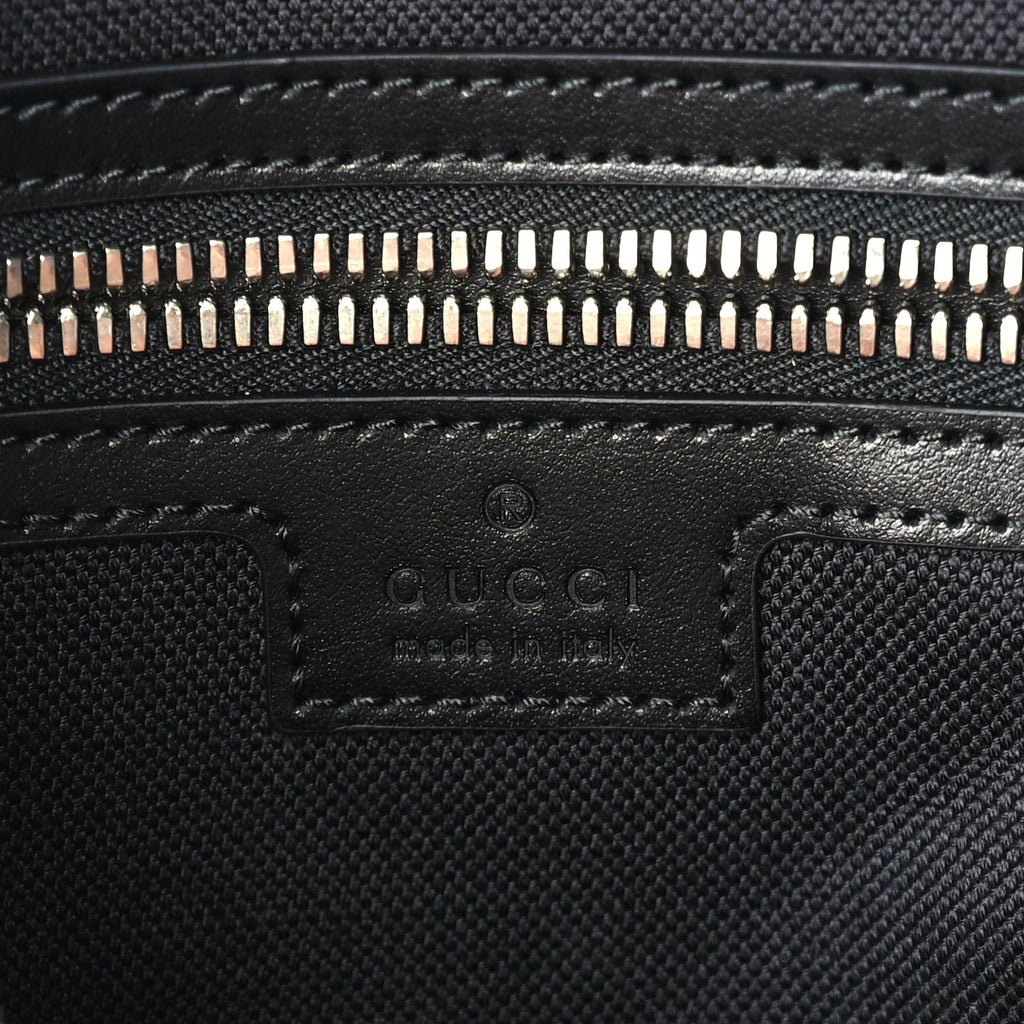 Gucci GG Supreme Monogram Web Messenger Bag  Black/Grey