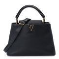 Louis Vuitton Taurillon Capucines BB  Black