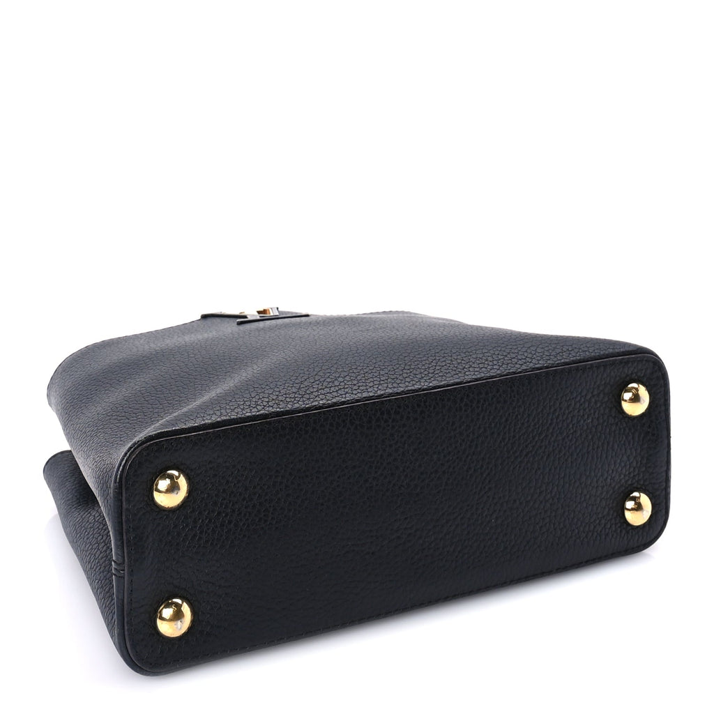 Louis Vuitton Taurillon Capucines BB  Black