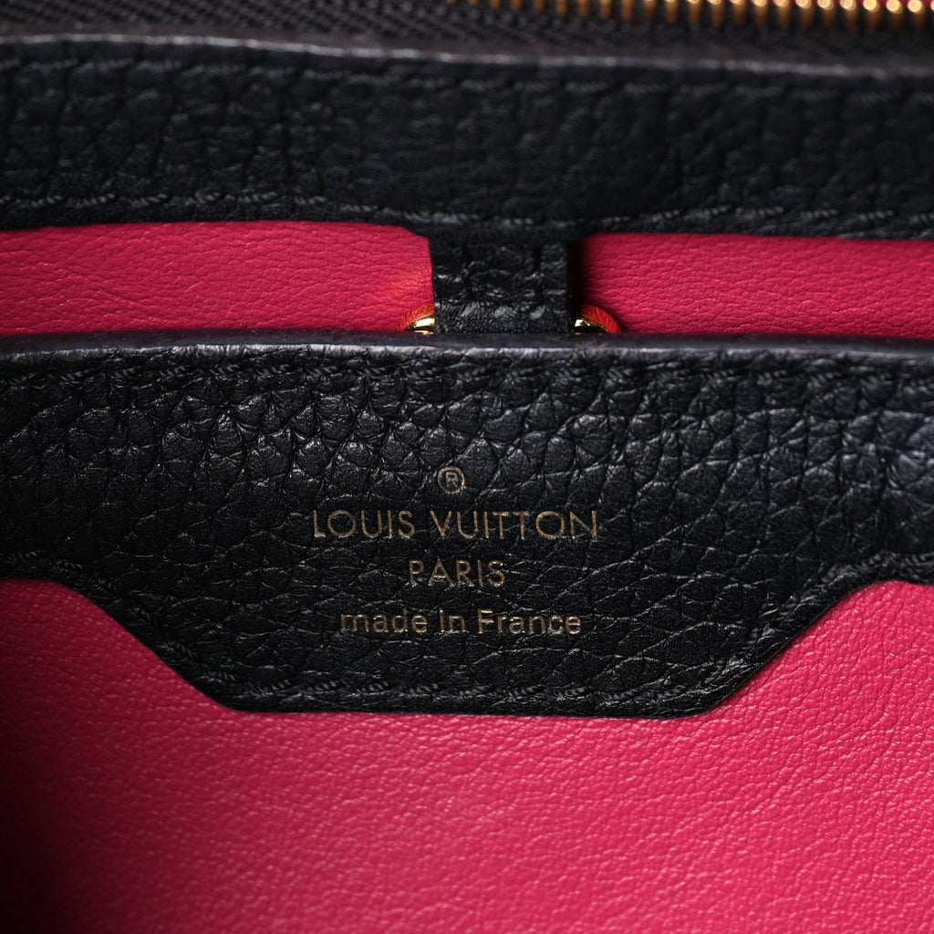 Louis Vuitton Taurillon Capucines BB  Black
