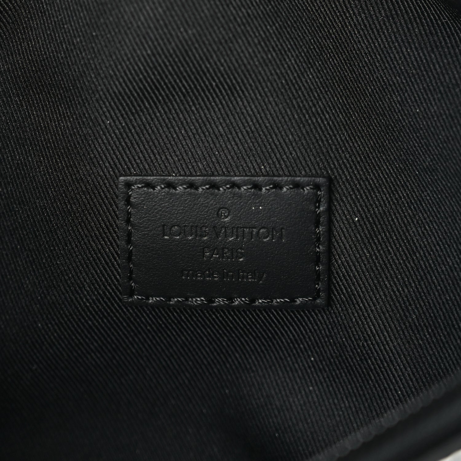 Louis Vuitton Nylon Snow Capsule Embroidered Monogram Bumbag  Black