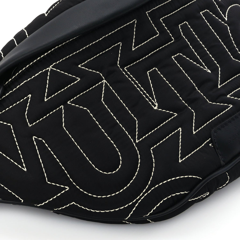 Louis Vuitton Nylon Snow Capsule Embroidered Monogram Bumbag  Black