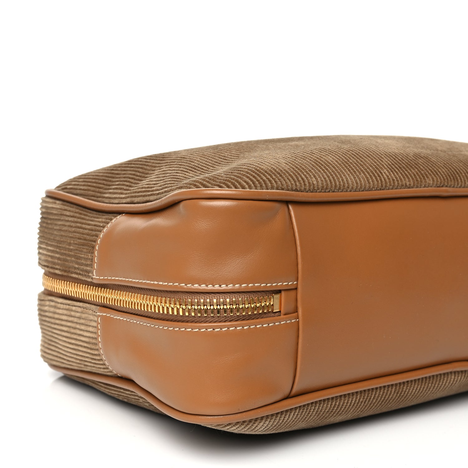 Miu Miu Corduroy Large Beau Top Handle Bag Cinnamon