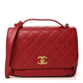 Chanel Caviar Quilted Large Business Affinity Flap  Red
