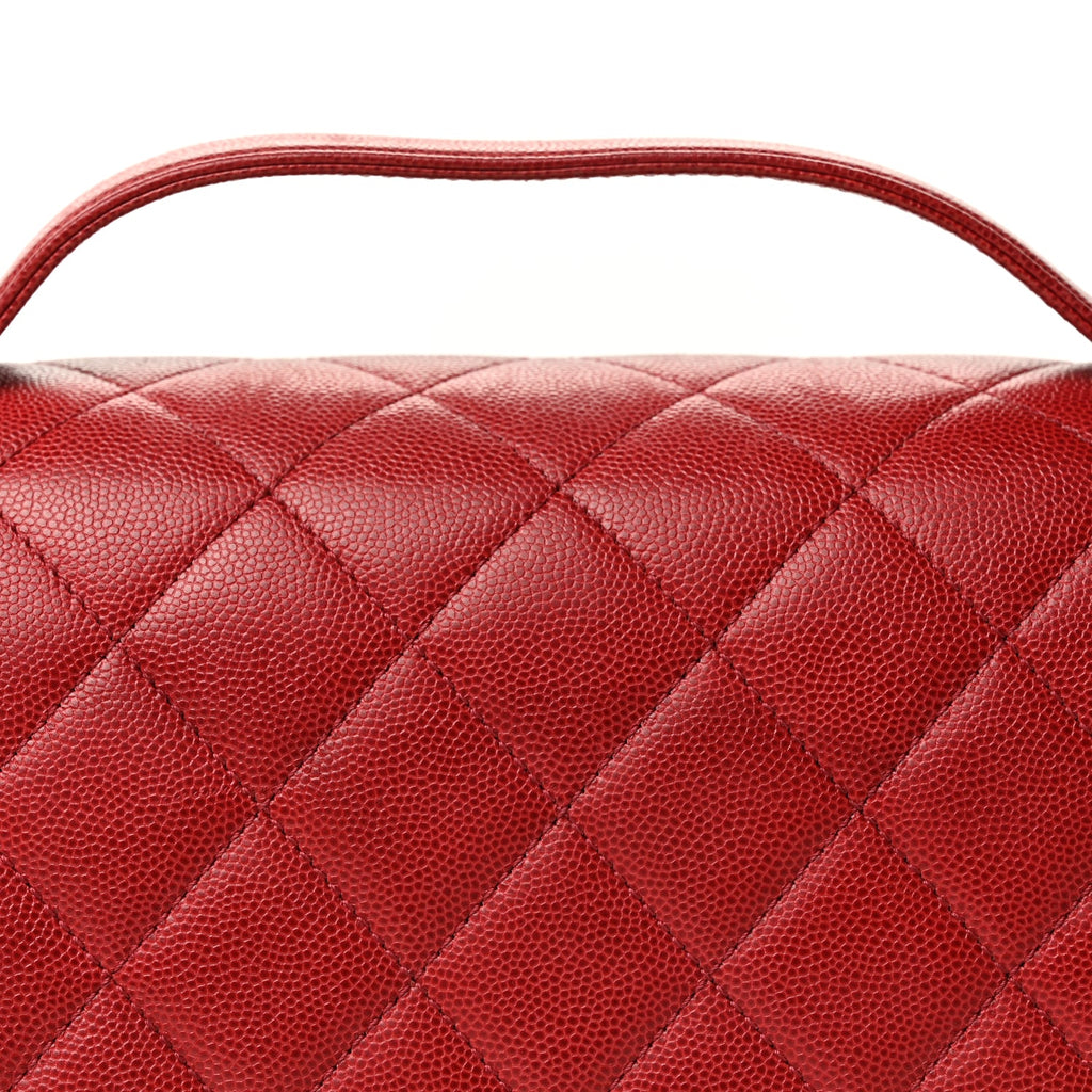 Chanel Caviar Quilted Large Business Affinity Flap  Red