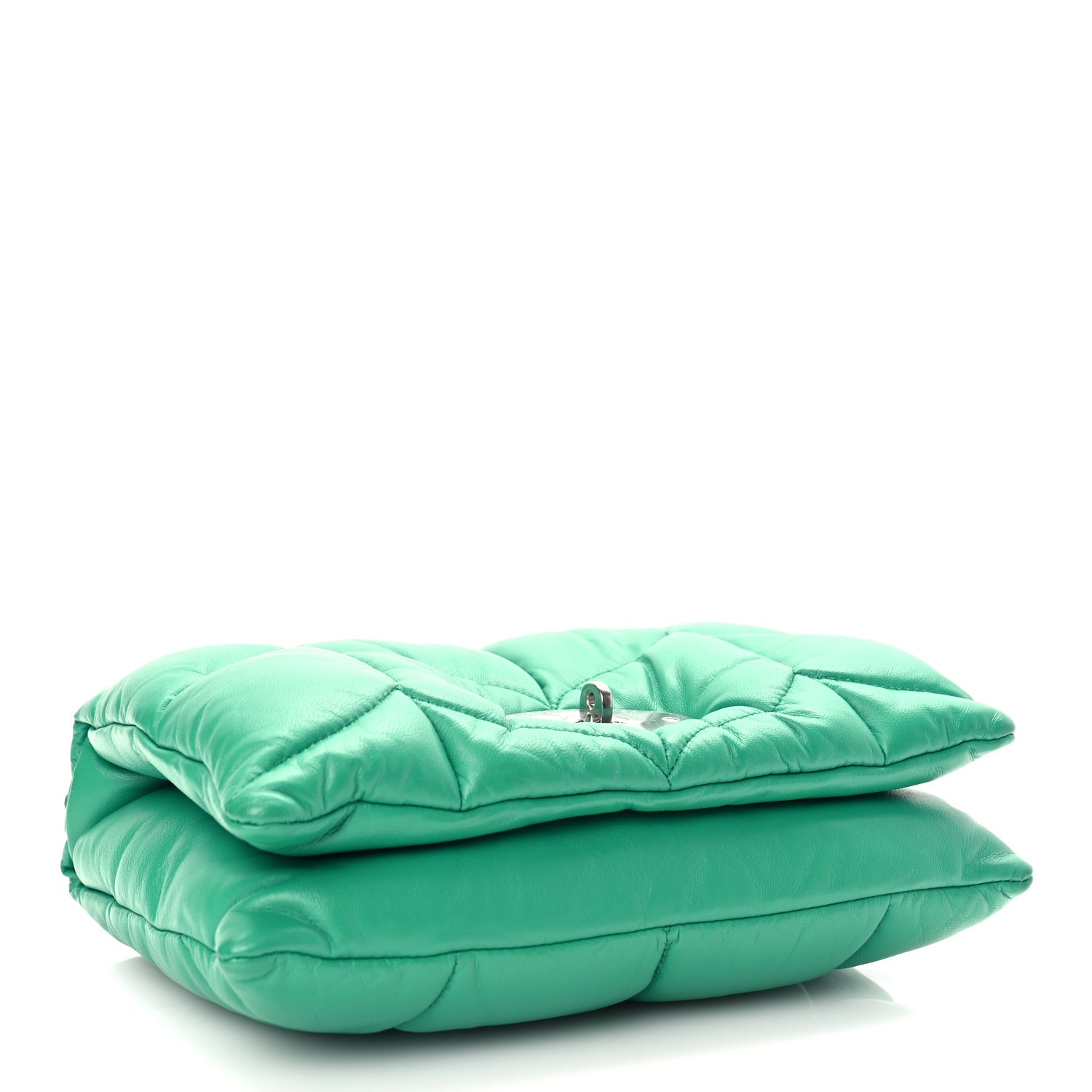 Mulberry Nappa Pillow Quilted Little Softie Bag Lawn Green