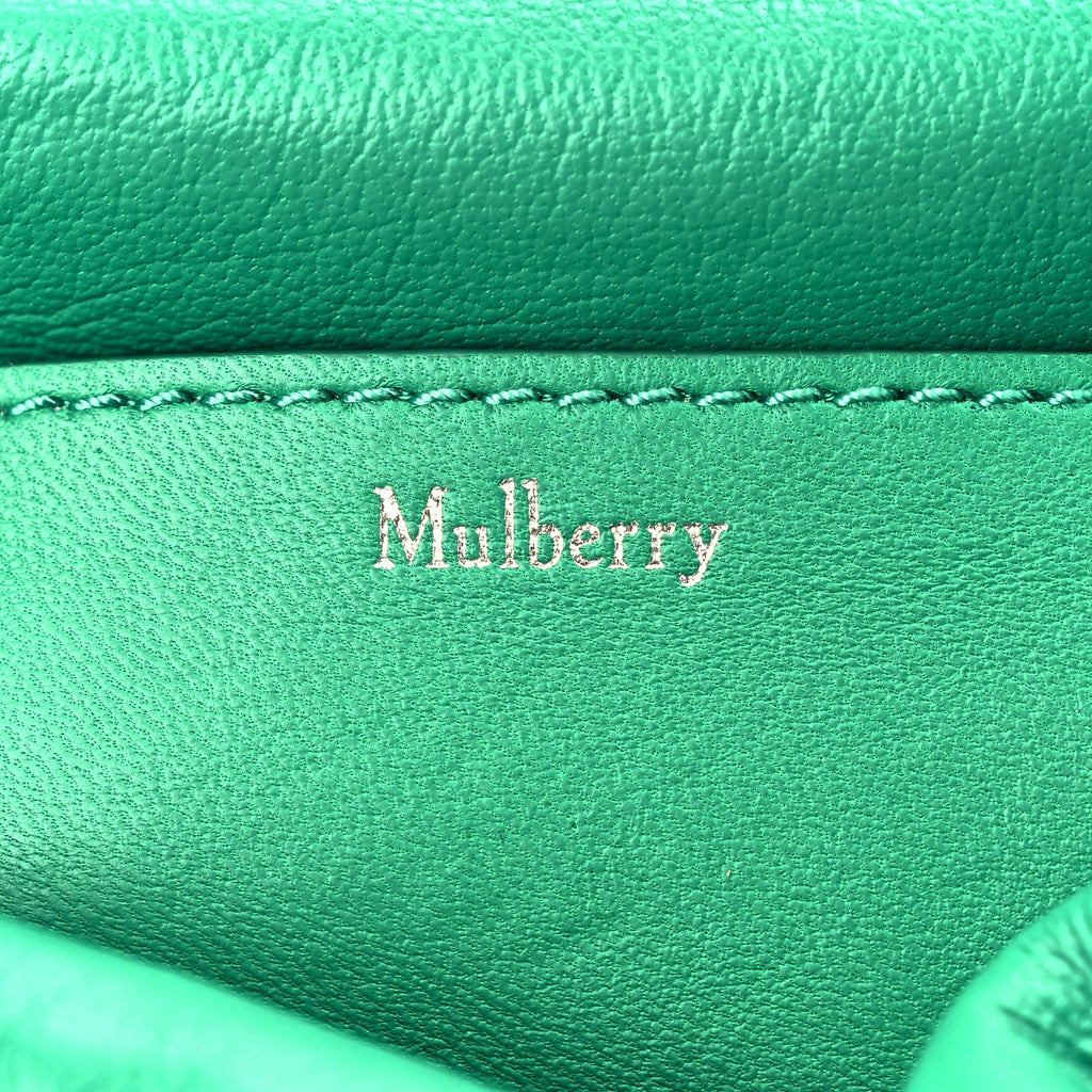 Mulberry Nappa Pillow Quilted Little Softie Bag Lawn Green