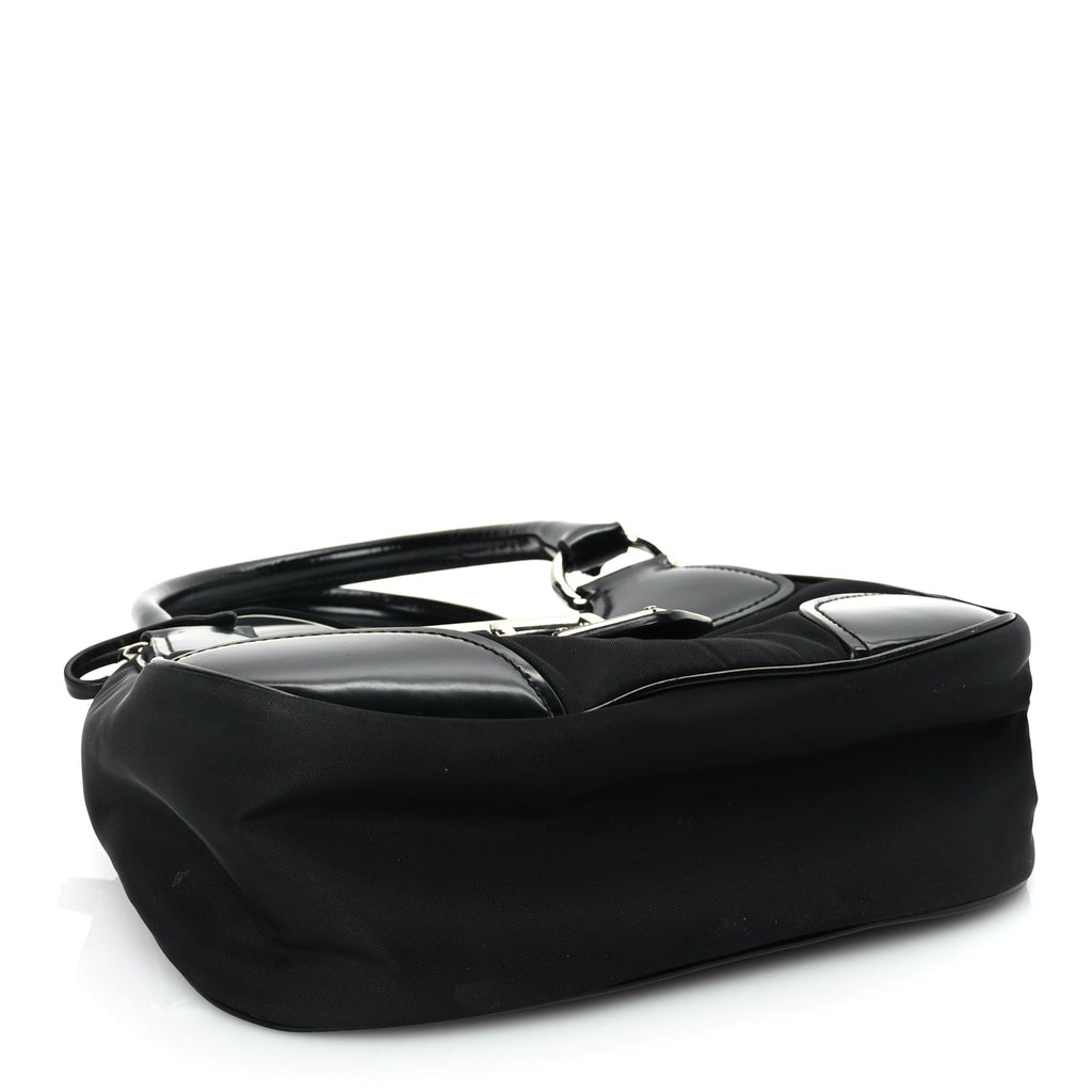 Prada Nappa Soft Padded Re-Edition 2002 Moon Bag Black