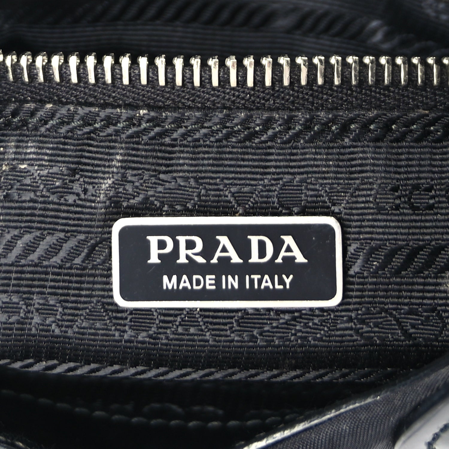 Prada Nappa Soft Padded Re-Edition 2002 Moon Bag Black