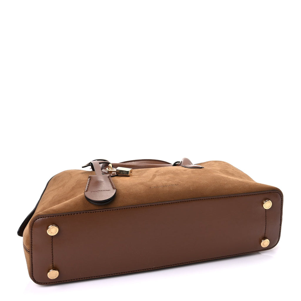 Stella McCartney Vegan Suede Ryder Shoulder Bag  Brandy