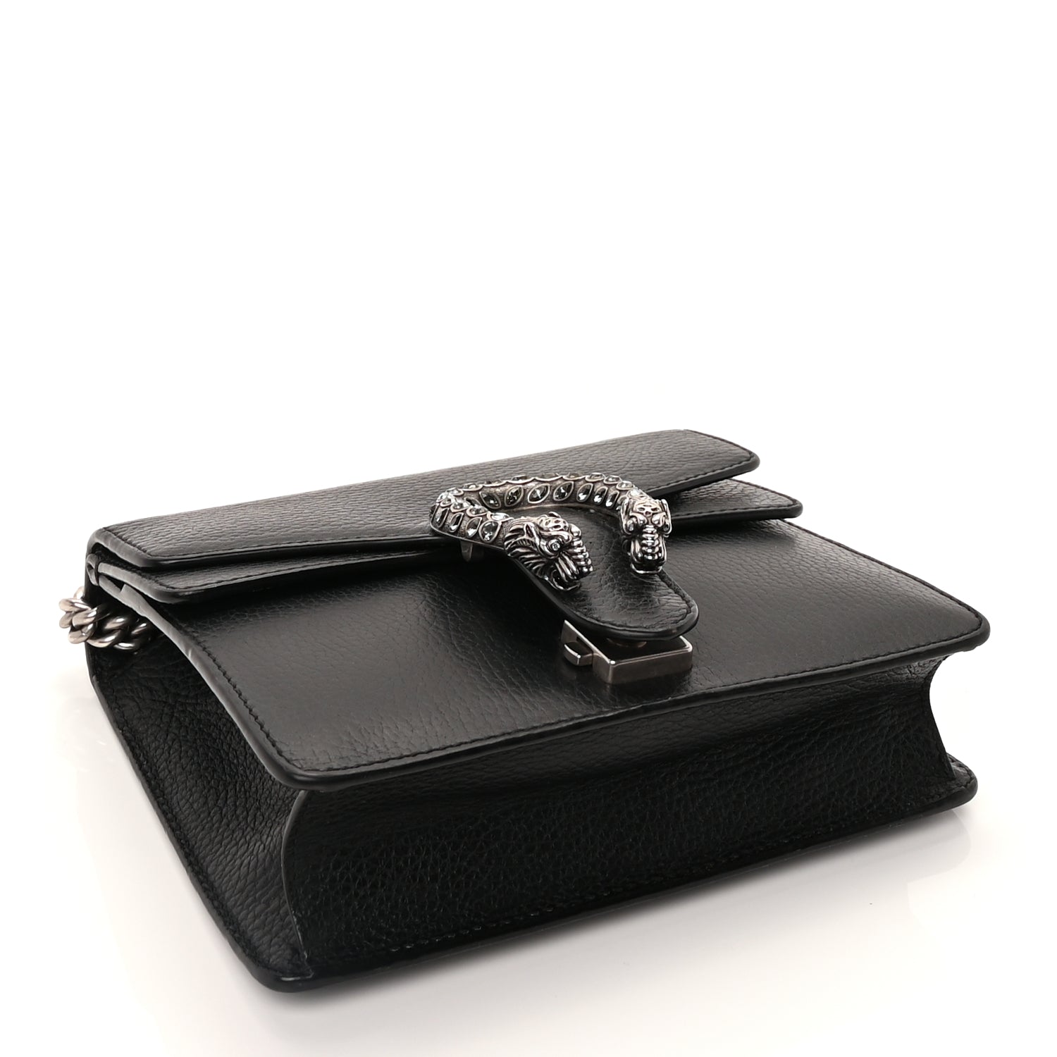 Gucci Calfskin Mini Dionysus Shoulder Bag  Black