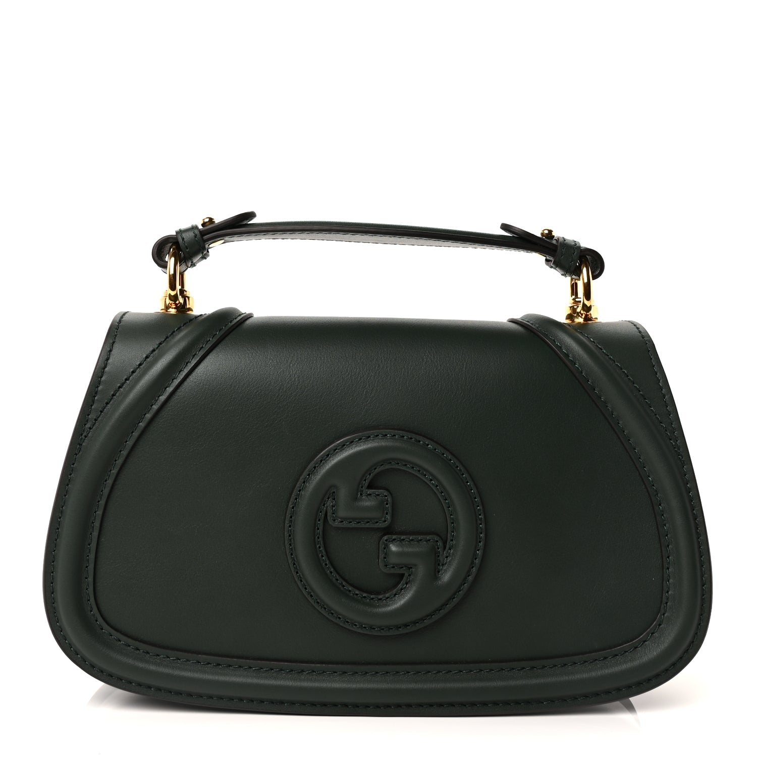 Gucci Roxy Calfskin Medium Blondie Top Handle Bag Green