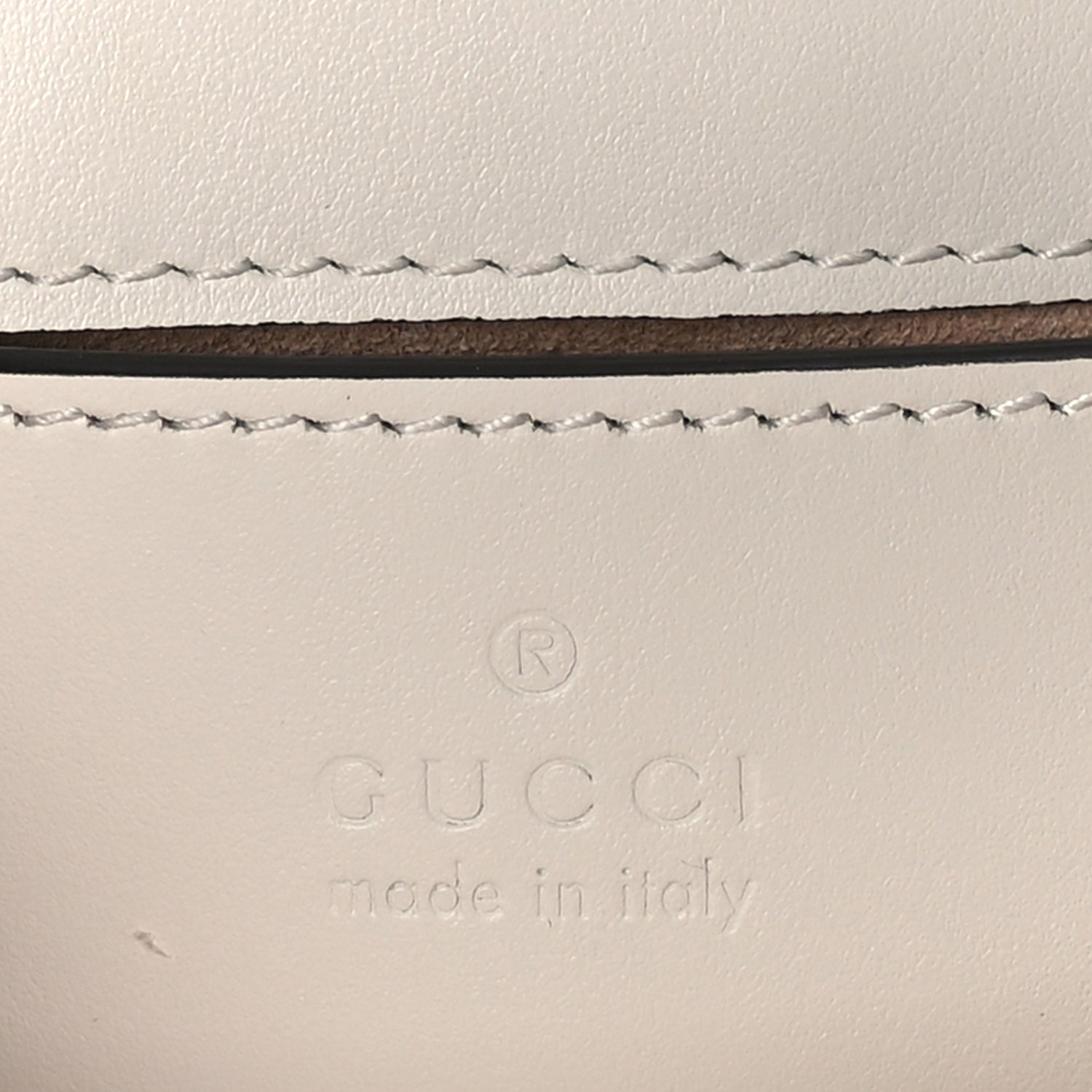 Gucci Calfskin Matelasse Mini GG Marmont Top Handle Shoulder Bag  White