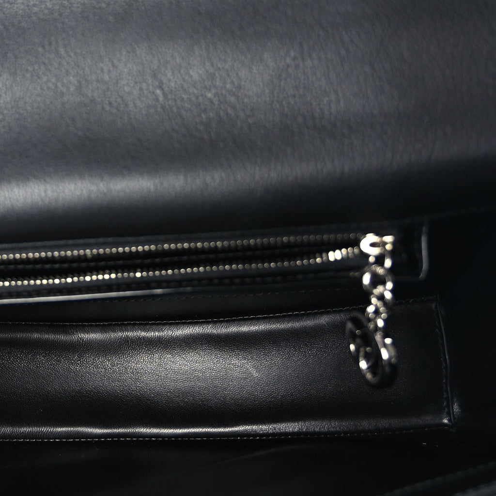 Gucci Matelasse GG Marmont Half Moon Top Handle Bag Black