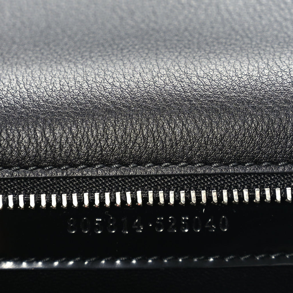 Gucci Matelasse GG Marmont Half Moon Top Handle Bag Black