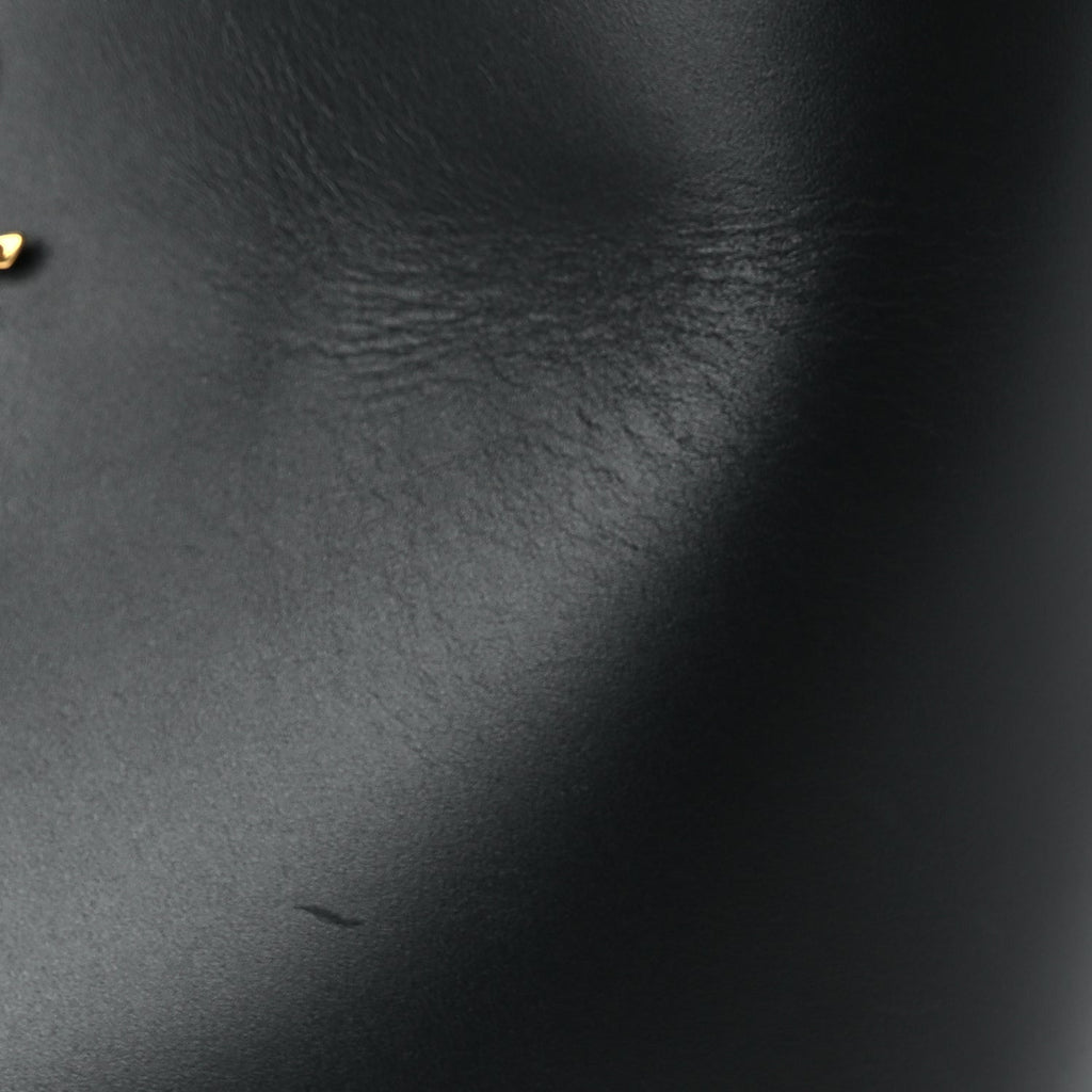 Saint Laurent Shiny Calfskin Le 37 Small Bucket Bag  Black