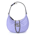 Gucci Calfskin Matelasse Mini GG Marmont Half Moon Hobo  Lapis