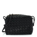 Bottega Veneta Nappa Intrecciato Medium Loop Camera Bag Black