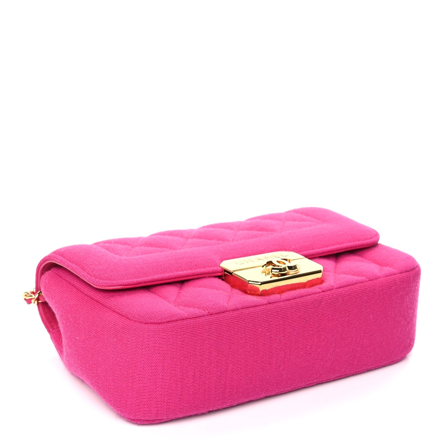 Chanel Jersey Quilted Mini Chic With Me Flap Pink