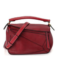 Loewe Calfskin Small Puzzle Bag  Rouge