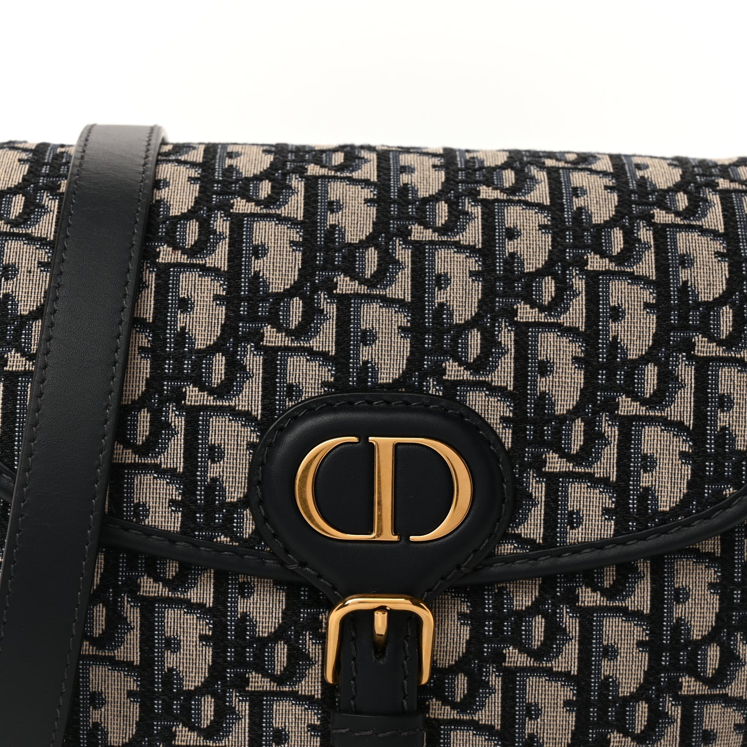 Christian Dior Oblique Medium Bobby Flap Blue