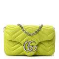 Gucci Lambskin Matelasse Mini GG Marmont Shoulder Bag  Firefly