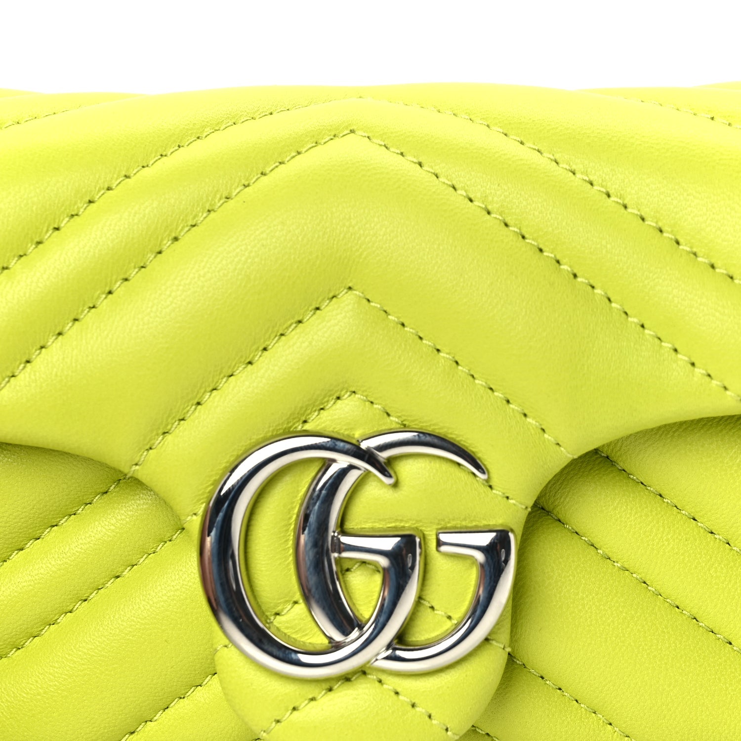 Gucci Lambskin Matelasse Mini GG Marmont Shoulder Bag  Firefly