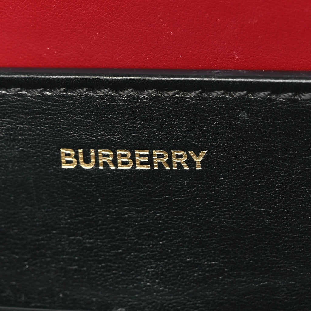 Burberry Calfskin Embossed Monogram Medium Belt Bag  Black