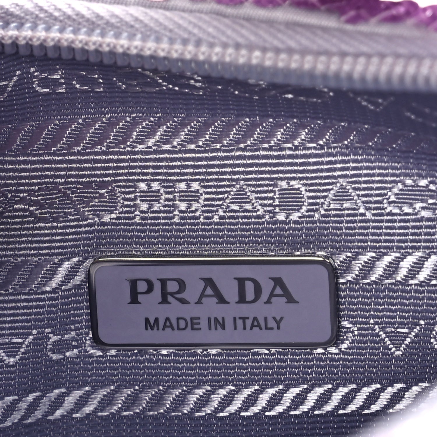 Prada Paillettes Sequin Mini Re-Edition 2000 Bag Lilium Black