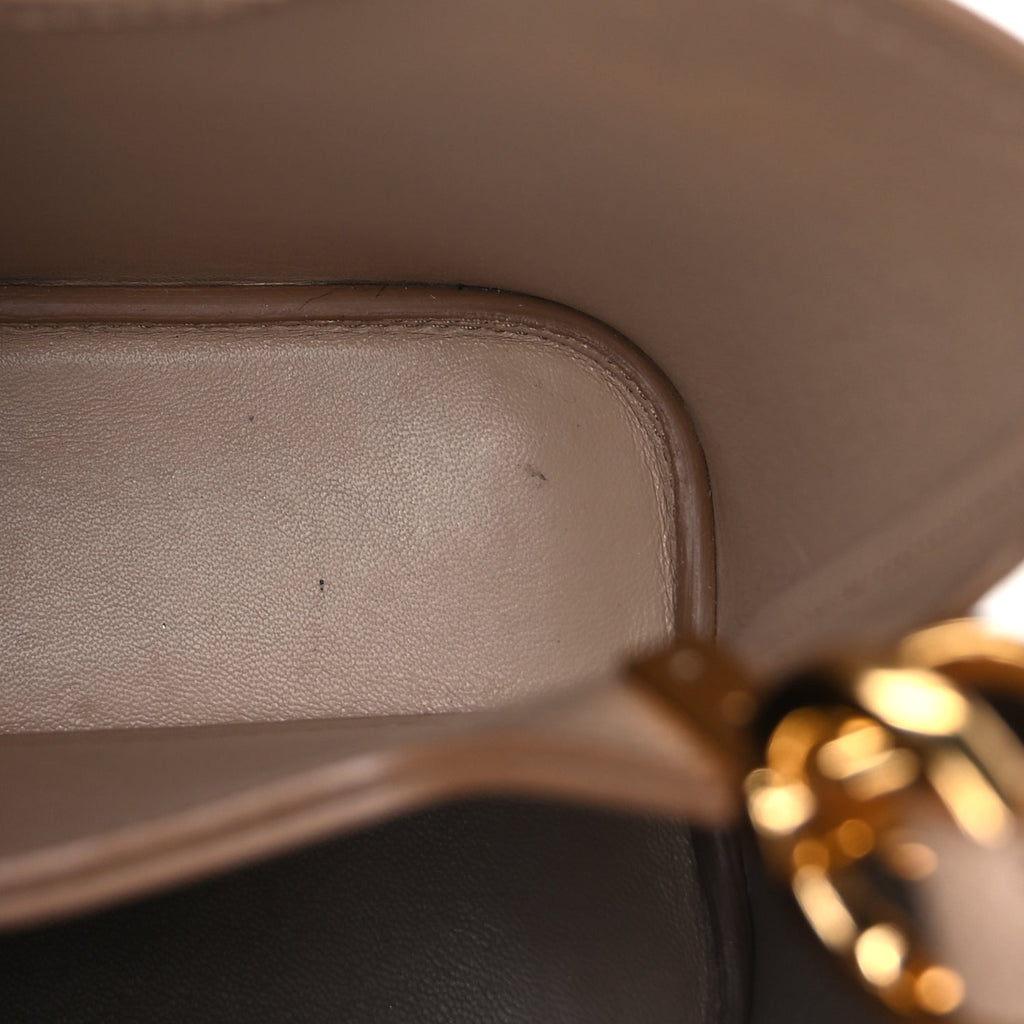 Prada Saffiano Cuir Calfskin Small Panier Bucket Bag Cipria