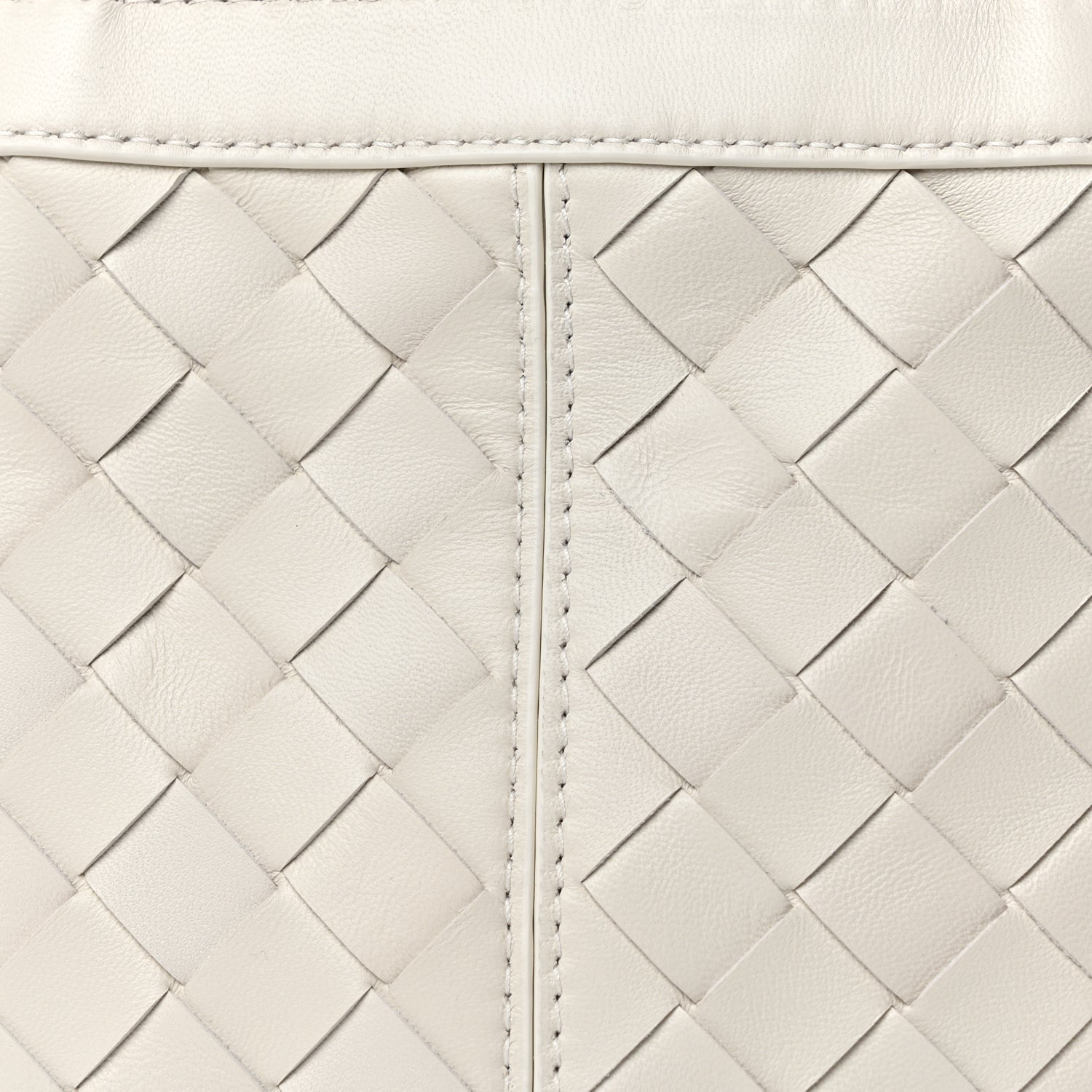 Bottega Veneta Nappa Intrecciato Small Flip Flap Tote Chalk
