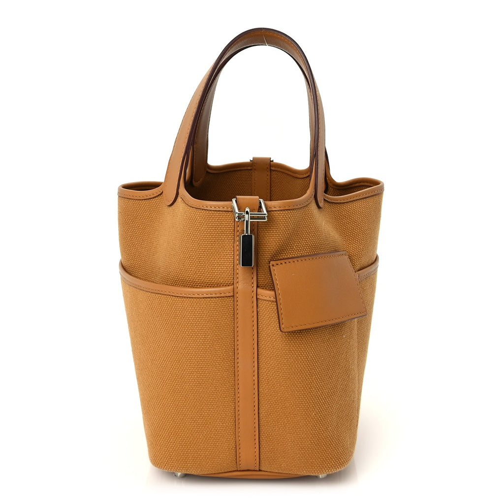 Hermes Toile Goeland Swift Cargo Picotin Lock 18 Sesame