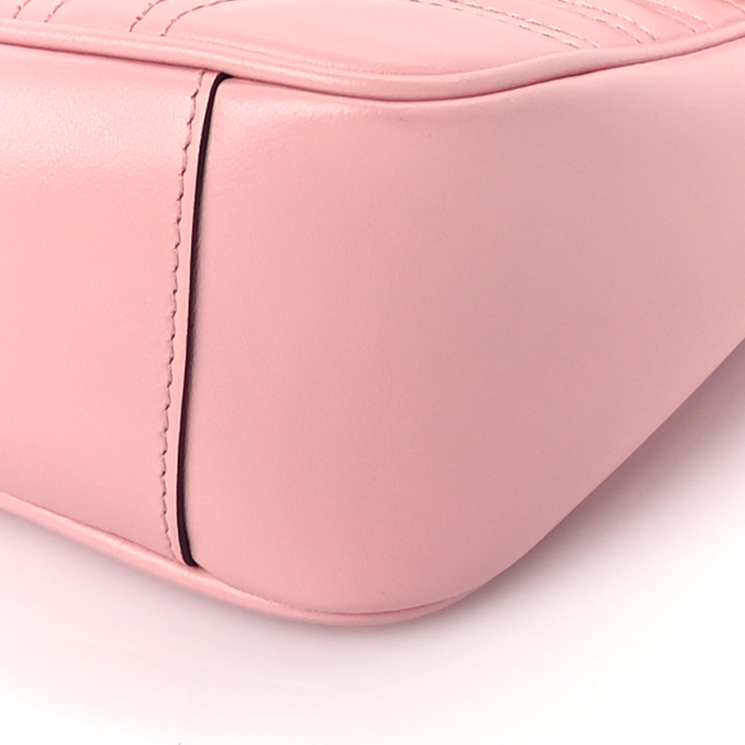 Gucci Calfskin Matelasse Small GG Marmont Shoulder Bag  Wild Rose